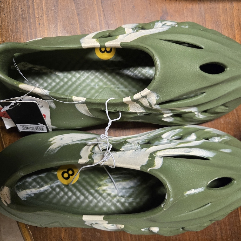 Yeezy Doup Green Camo Shoes made by American Exchange. Original tags included